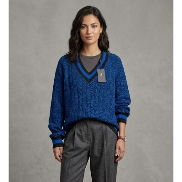 rag & bone Sweaters - Rag & Bone womens Theon Sweater S oversized Extra Fine Merino Wool v neck NEW